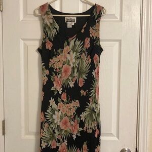 Vintage 90s Sheri Martin Floral Formal Maxi Dress